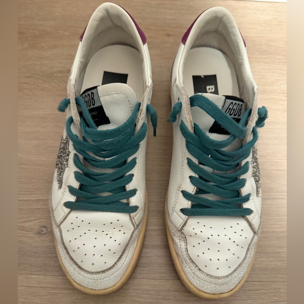 Golden Goose Ballstar - White Leather Sneakers
